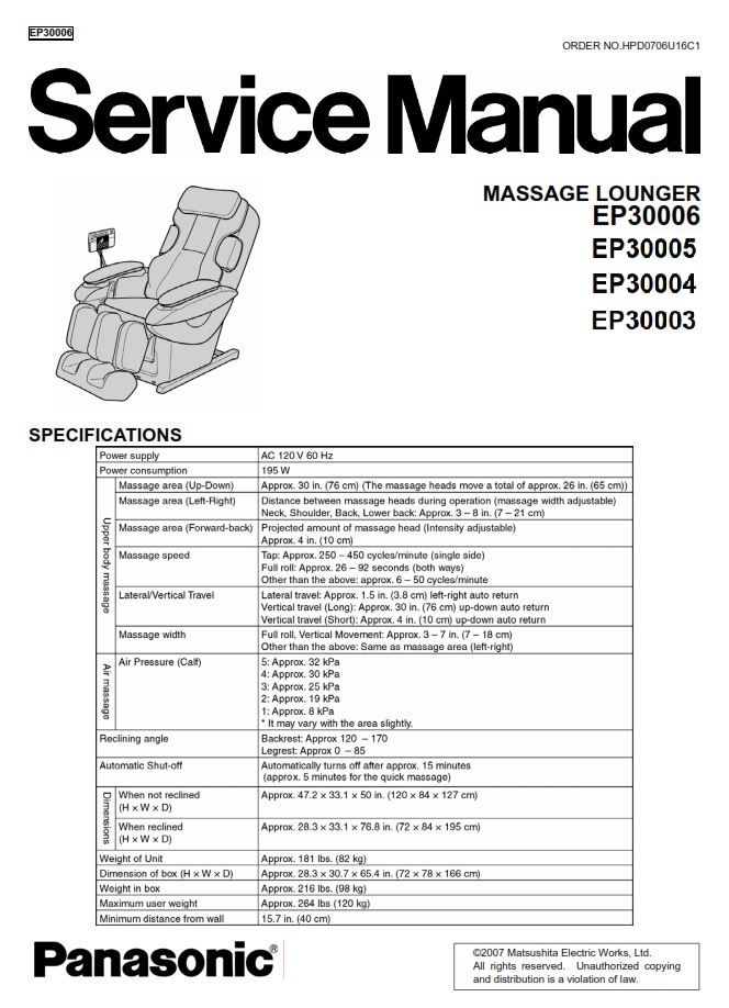 Panasonic Massage Chair Repair: Common Faults, Troubleshooting Steps and Repair Options