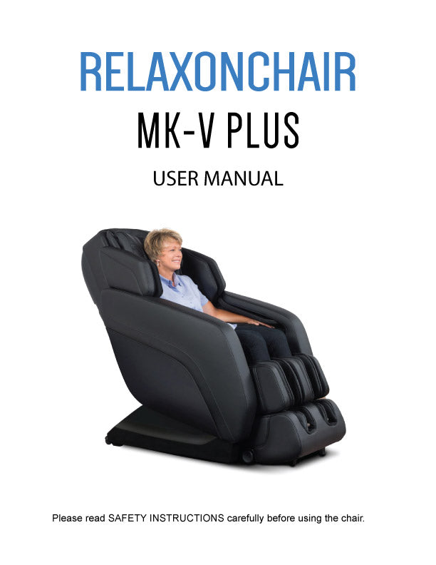 Real Relax Massage Chair Manual: Setup, Controls, Error Checks and Care
