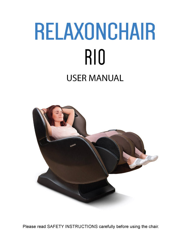 Real Relax Massage Chair Manual: Setup, Controls, Error Checks and Care